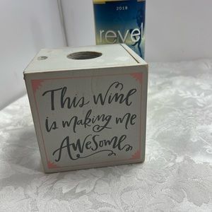 Wine Cork Holder handmade look NWT